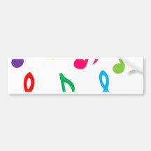 Musical notes bumper stickers