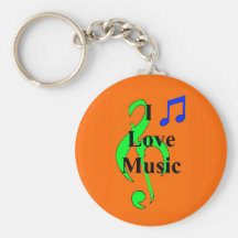 Musical Notes Keychain
