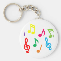 Musical notes keychain