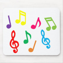 Musical notes mouse pads