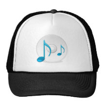 Musical Notes on CD Mesh Hat