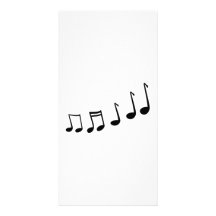 Musical Notes Personalized Photo Card