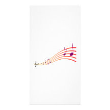 Musical Notes Personalized Photo Card