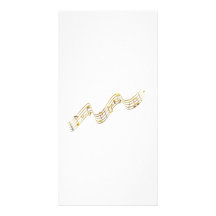 Musical Notes Personalized Photo Card