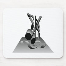 Musical Notes T-shirts and Gifts. Mouse Pads
