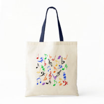 Musical Notes Tote Bag - Multi