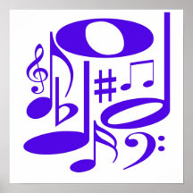 Musical Purple Poster