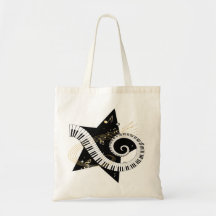 Musical Star golden notes Bag