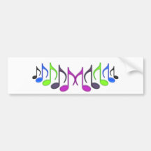 Musical Symbol "M" Bumper Stickers