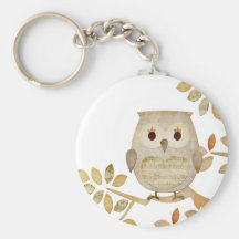 Musical Tree Owl Keychains