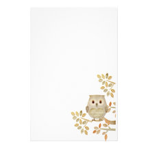Musical Tree Owl Stationery