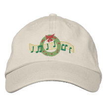 Musical Wreath Embroidered Hats