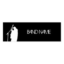 Musician Singer Band Artist Gold Star Publicity Business Card Template