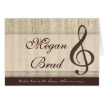 Musicians in love card