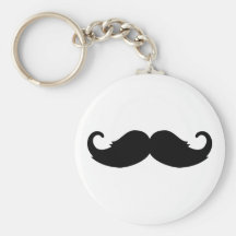 Mustache Beard Keychain
