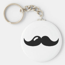 Mustache beard keychains