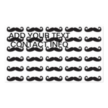 Mustaches Business Card Template