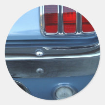 Mustang Round Sticker