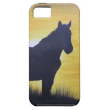 Mustang Silouette iPhone 5 Case