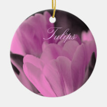 Muted Pink Tulips Ornament