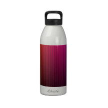 MUTLI-COLORED RAINBOW GRADIENT BACKGROUNDS STRIPES REUSABLE WATER BOTTLE