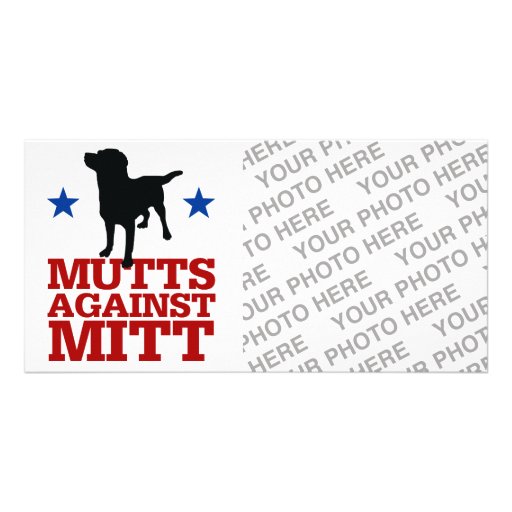 Mutts Against Mitt Photo Greeting Card