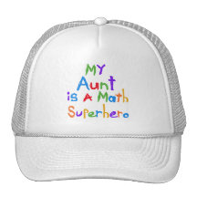 My Aunt Math Superhero T-shirts and Gifts Trucker Hat