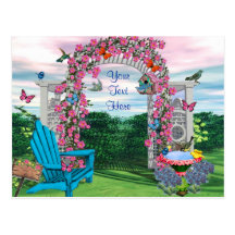 My Backyard Garden Postcard
