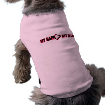 My Bark (is bigger than) My Bite Pink Dog Tee Shirt