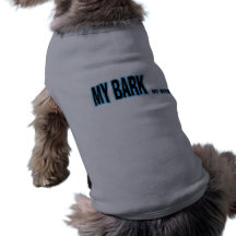 MY BARK my bite (Literally) Blue Dog T Shirt