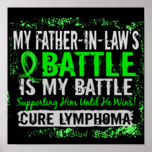 My Battle Too 2 Lymphoma Father-In-Law Posters