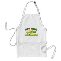 MY BBQ MY RULES aussie design Apron