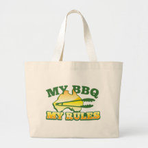 MY BBQ MY RULES aussie design Bags