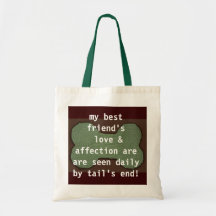my best friend tote bags