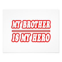 My Brother Is My Hero Custom Invite