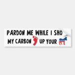 My Carbon Footprint Bumper Stickers