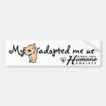 My cat adopted me at bumper sticker
