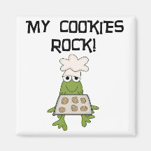 My Cookies Rock Tshirts and Gifts Fridge Magnet