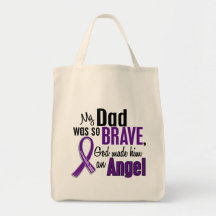 My Dad Is An Angel Pancreatic Cancer Bags