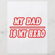 My Dad Is My Hero Personalized Flyer