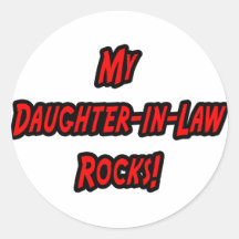 My Daughter-In-Law Rocks Round Sticker