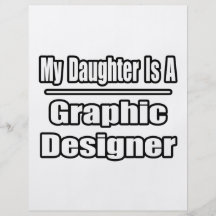 My Daughter Is A Graphic Designer Personalised Flyer