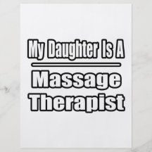 My Daughter Is A Massage Therapist Full Color Flyer