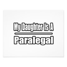 My Daughter Is A Paralegal Custom Invitations