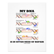 My DNA Is In Often Need Of Repair (DNA Humour) Personalised Invitations