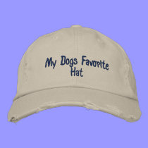 My Dogs Favourite Hat embroidered hats