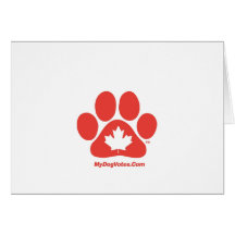 My DogVotes Canadian Notecards