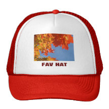My Fav Hat Truckers hats Autumn Leaves custom