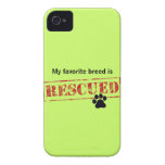 My Favourite Breed Is Rescued iPhone 4 Case-Mate Cases