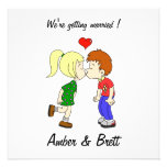 'My first love' wedding invitation card